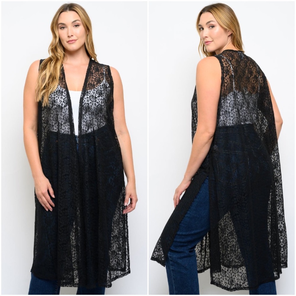 Black Lace  Cardigan